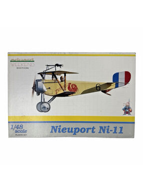 2010 Eduard 1/48 Nieuport Ni-11 Weekend Edition WWI Aircraft Model Kit 7435 NOS